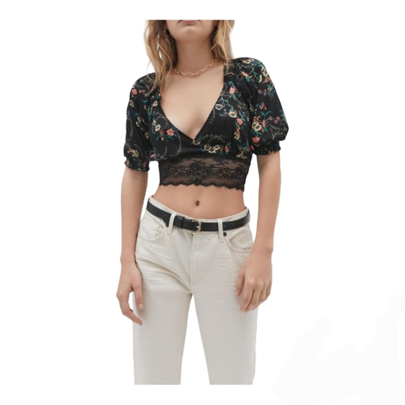 Urban Outfitters Tops - Urban Outfitters Samara Plunging Surplice Cropped Top